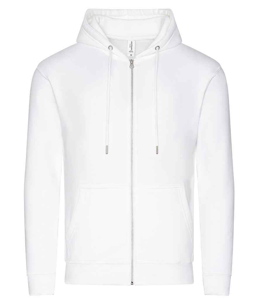Just Hoods AWDis Organic Zoodie Arctic White