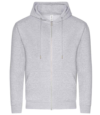 Just Hoods AWDis Organic Zoodie Heather Grey