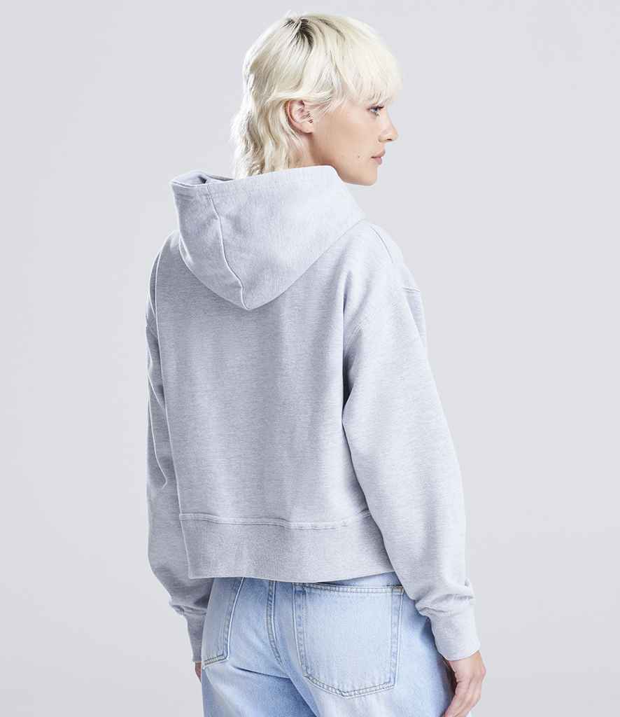 Just Hoods AWDis Ladies Relaxed Hoodie Heather Grey