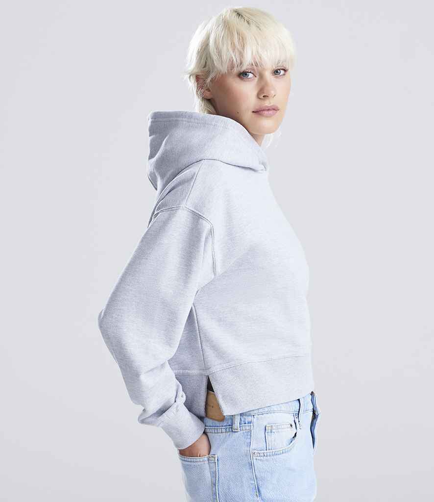 Just Hoods AWDis Ladies Relaxed Hoodie Heather Grey