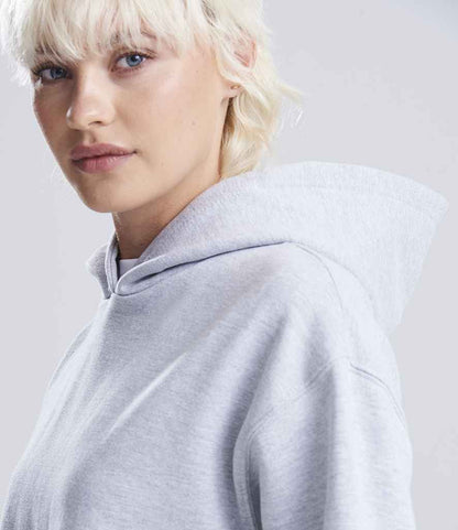 Just Hoods AWDis Ladies Relaxed Hoodie Heather Grey