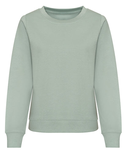 Just Hoods Women's AWDis sweat Dusty Green