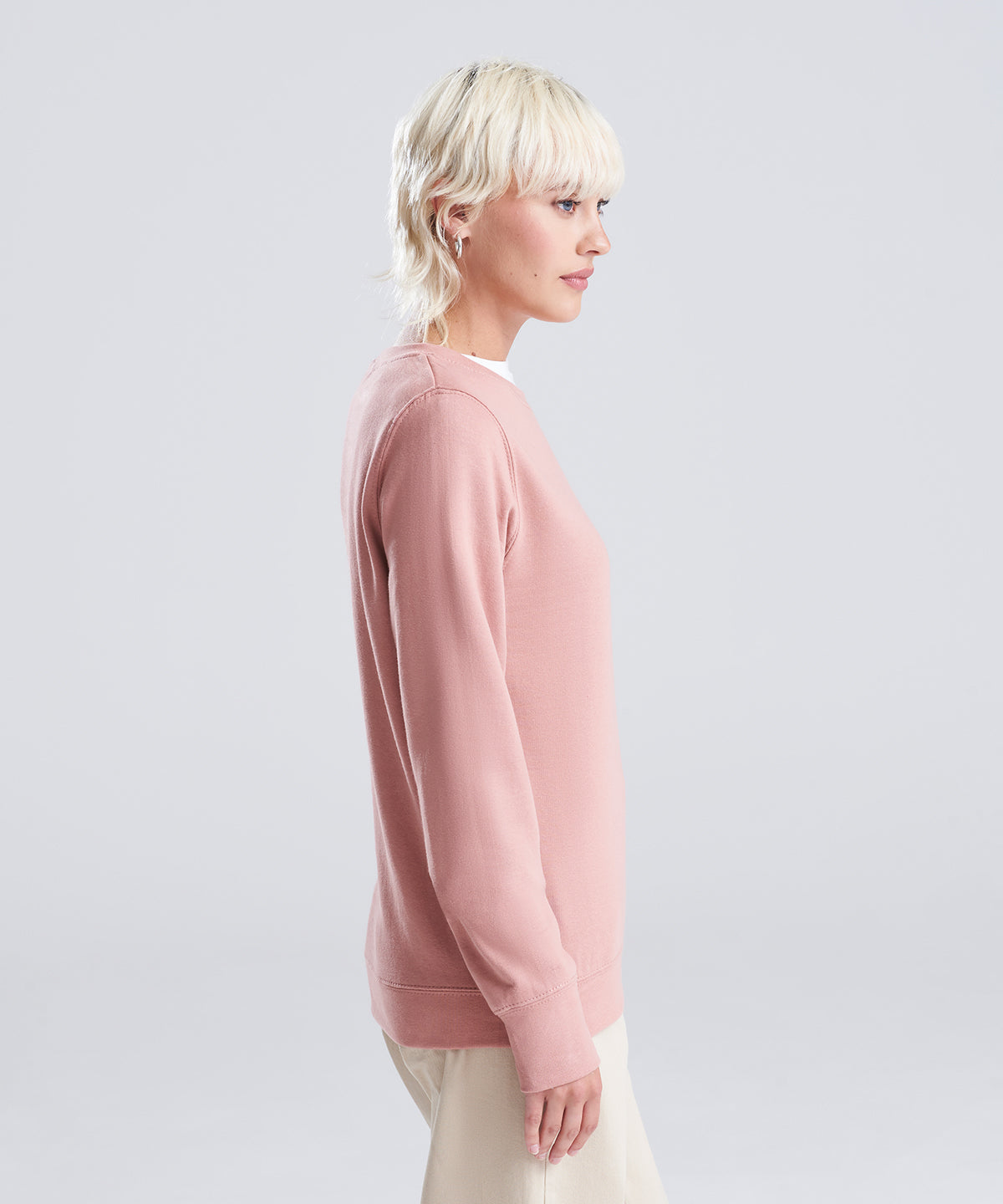 Just Hoods Women's AWDis sweat Arctic White