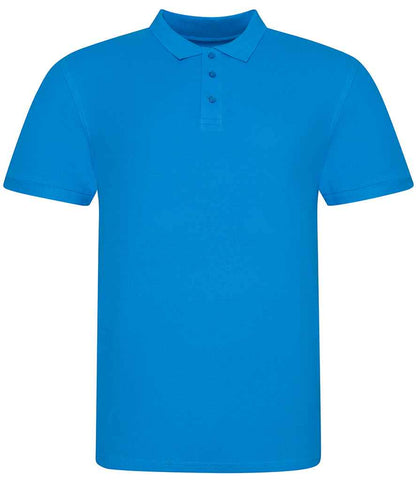 Just Polos AWDis The 100 Cotton Piqué Polo Shirt Azure