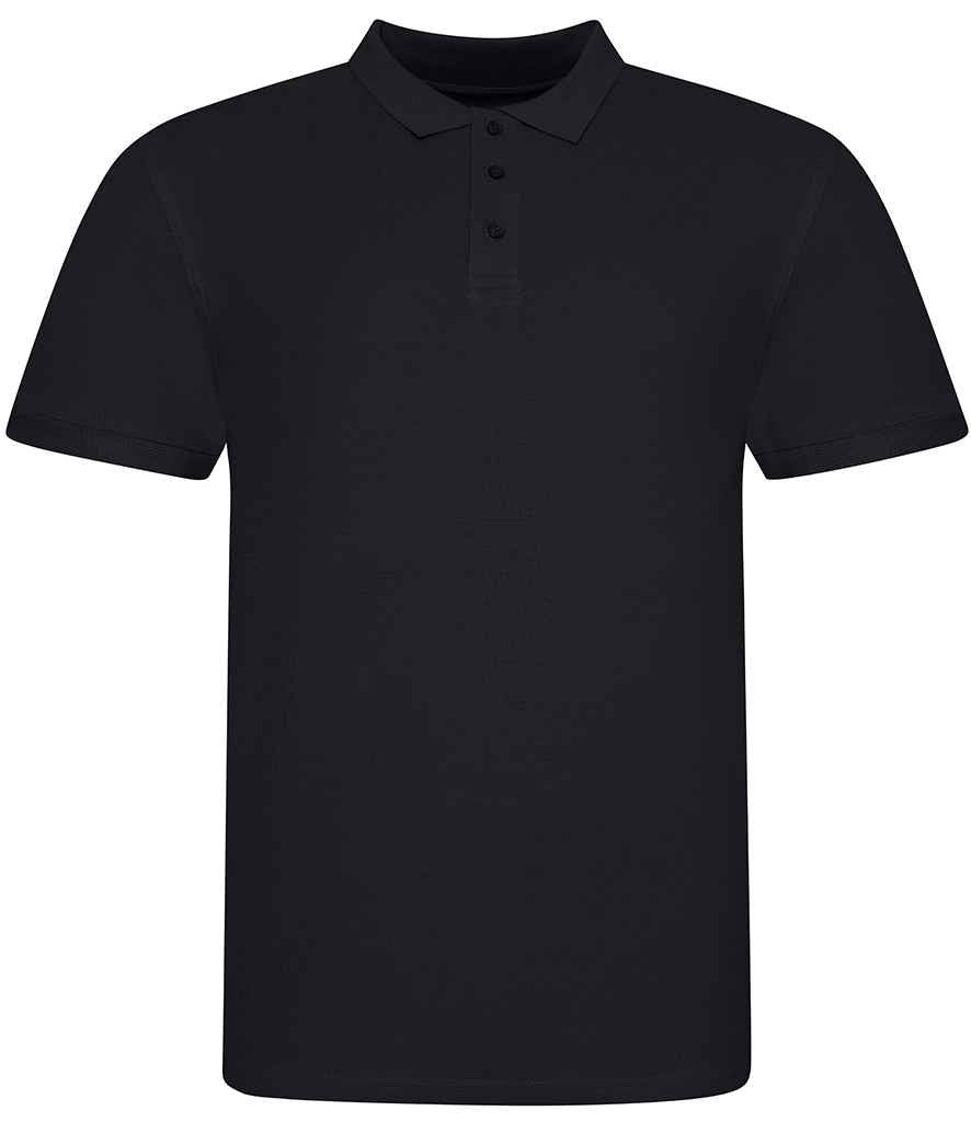 Just Polos AWDis The 100 Cotton Piqué Polo Shirt Deep Black