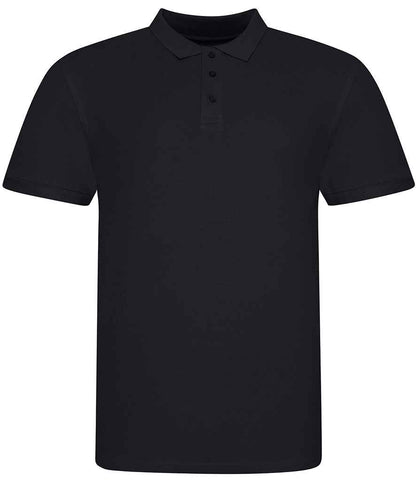 Just Polos AWDis The 100 Cotton Piqué Polo Shirt Deep Black