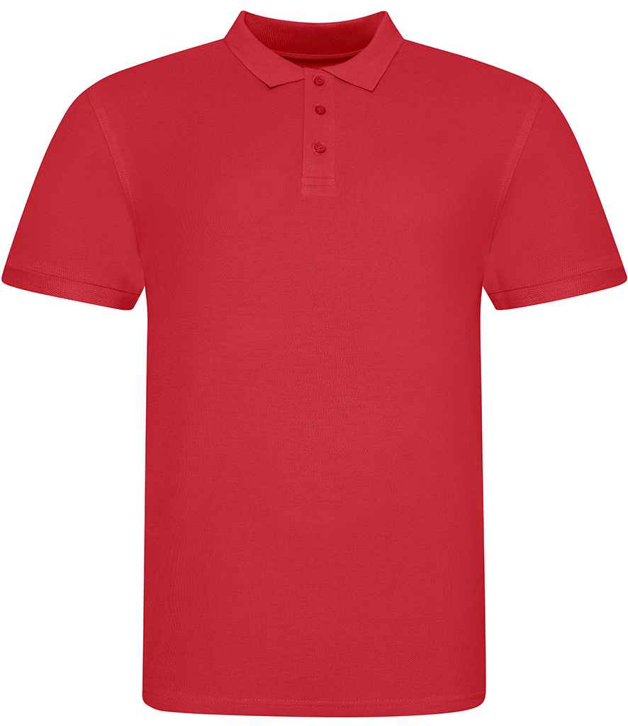 AWDis The 100 Cotton Piqué Polo Shirt in Fire Red