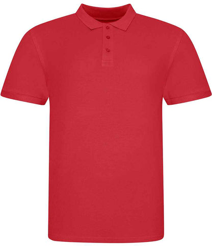 AWDis The 100 Cotton Piqué Polo Shirt in Fire Red