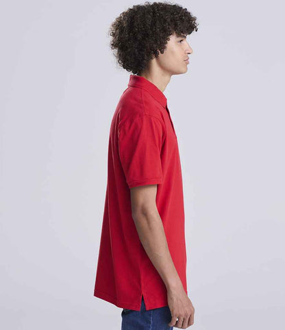 Just Polos AWDis The 100 Cotton Piqué Polo Shirt Fire Red