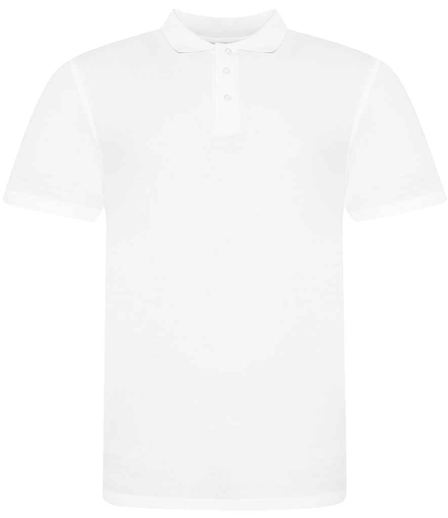 Just Polos AWDis The 100 Cotton Piqué Polo Shirt White