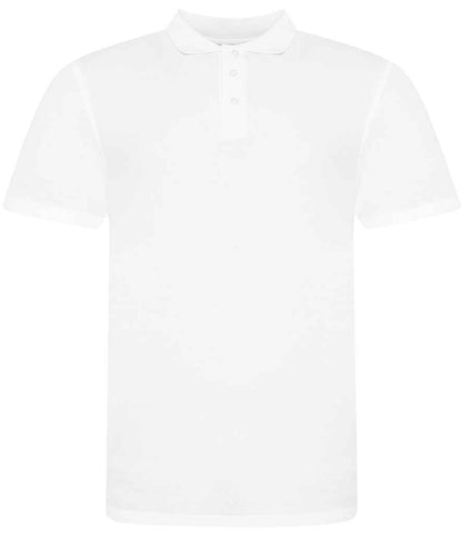 Just Polos AWDis The 100 Cotton Piqué Polo Shirt White