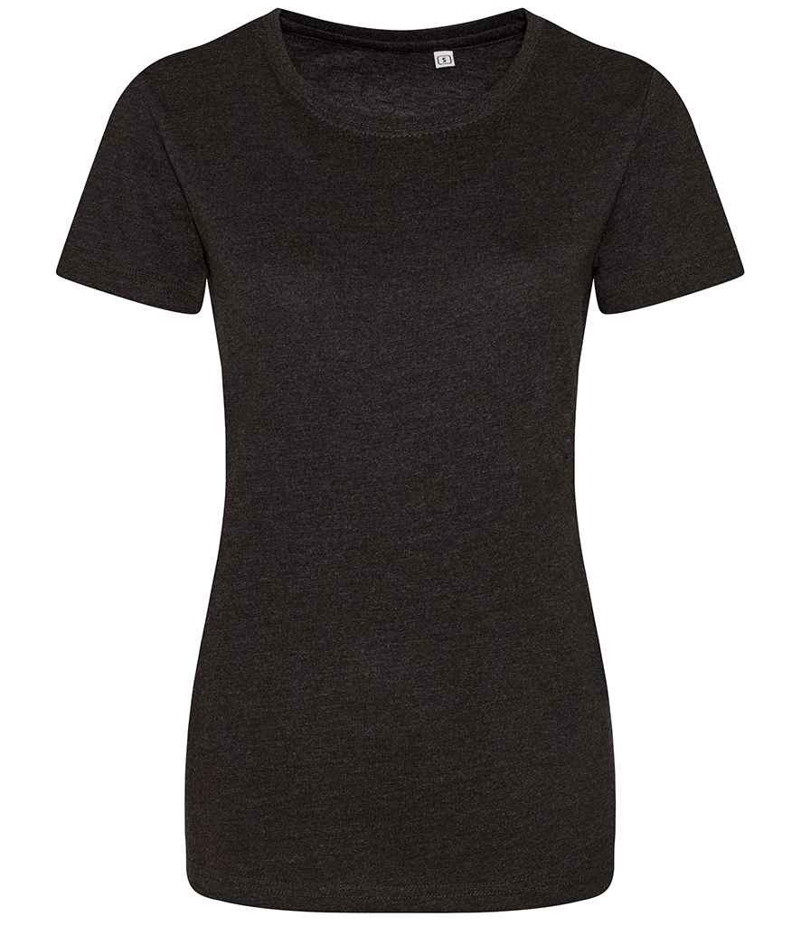 Just Ts AWDis Ladies Tri-Blend T-Shirt Heather Black