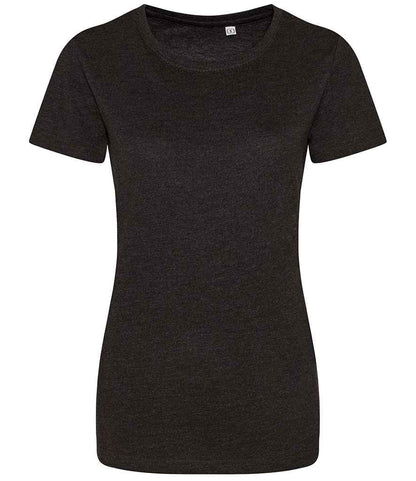 Just Ts AWDis Ladies Tri-Blend T-Shirt Heather Black