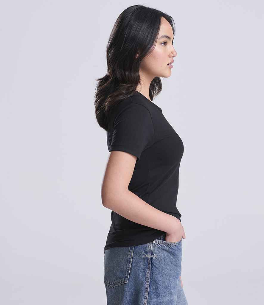 Just Ts AWDis Ladies Tri-Blend T-Shirt Solid Black