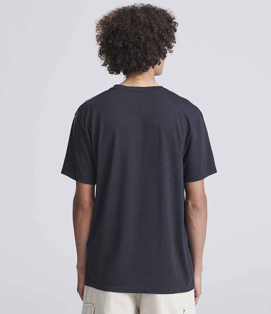 Just Ts AWDis Tri-Blend T-Shirt Heather Black