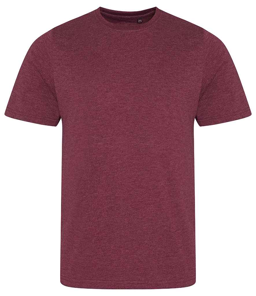Just Ts AWDis Tri-Blend T-Shirt Heather Burgundy