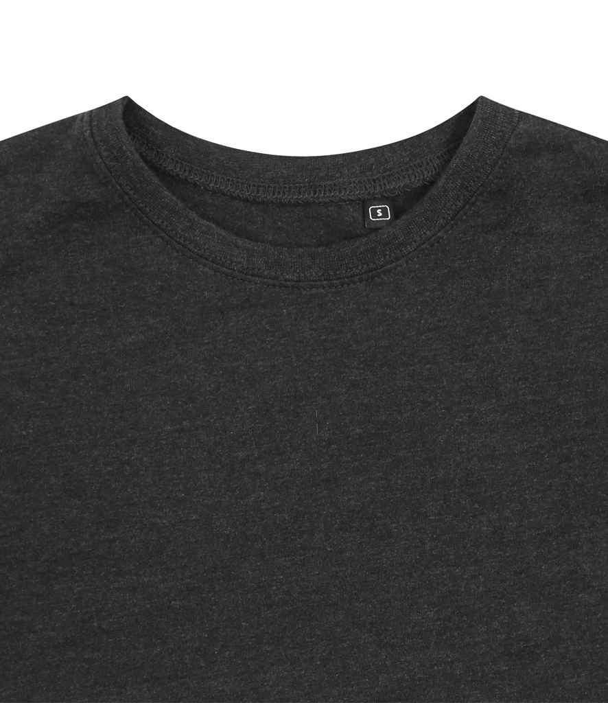 Just Ts AWDis Ladies Tri-Blend Cropped T-Shirt Heather Black
