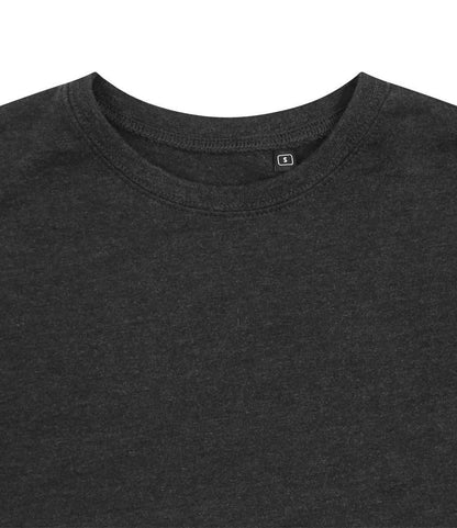 Just Ts AWDis Ladies Tri-Blend Cropped T-Shirt Heather Black
