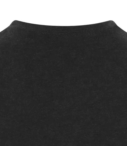 Just Ts AWDis Ladies Tri-Blend Cropped T-Shirt Heather Black