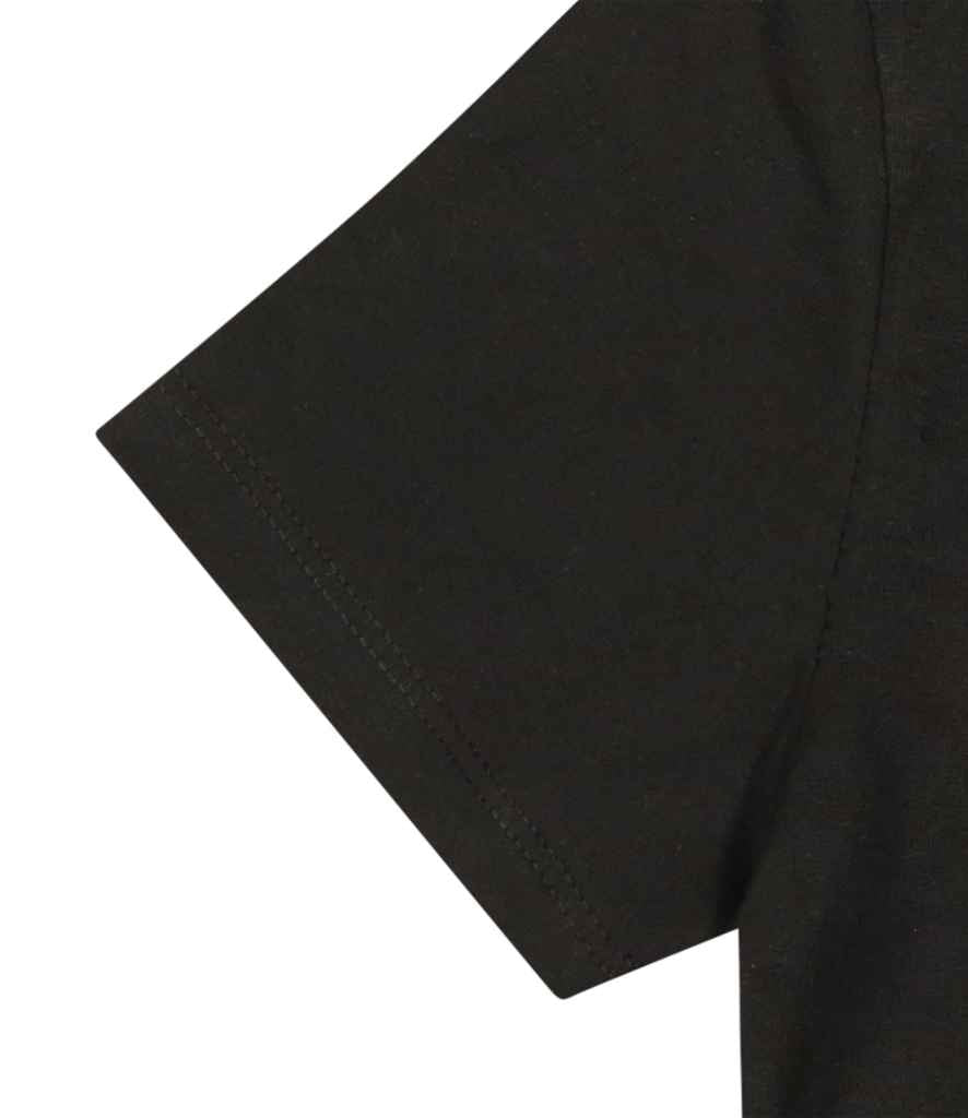 Just Ts AWDis Ladies Tri-Blend Cropped T-Shirt Heather Black