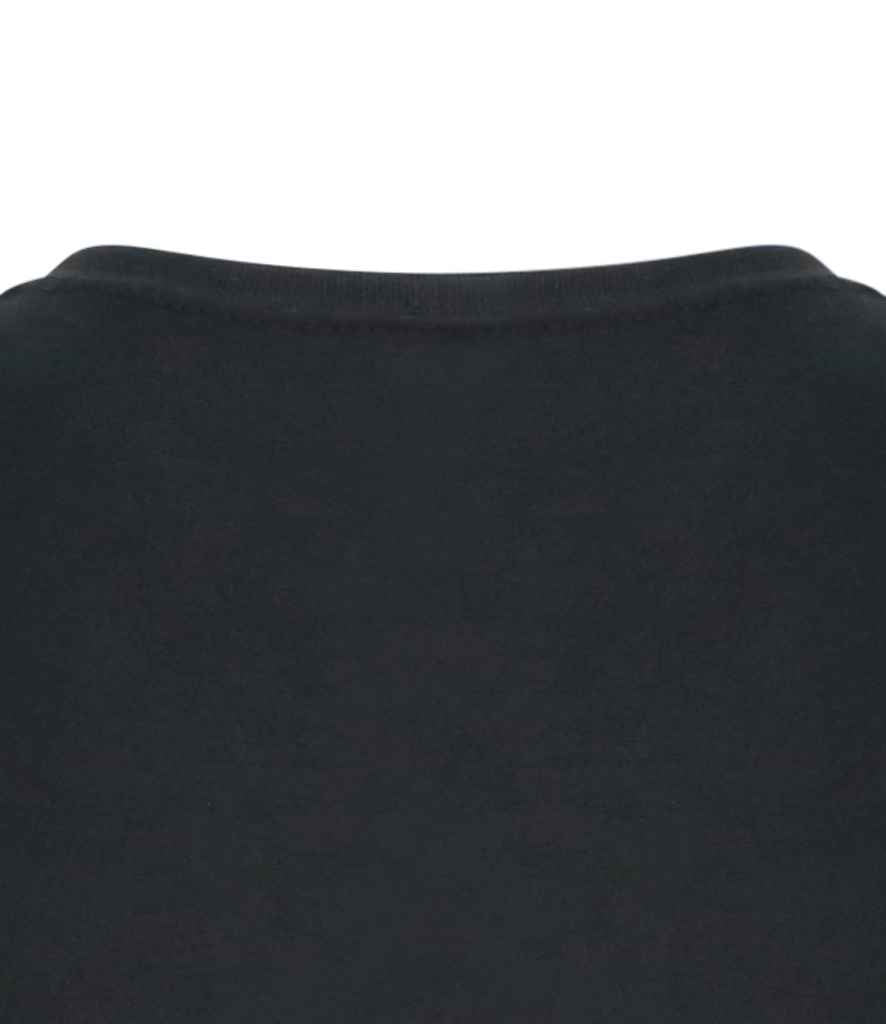Just Ts AWDis Ladies Tri-Blend Cropped T-Shirt Solid Black