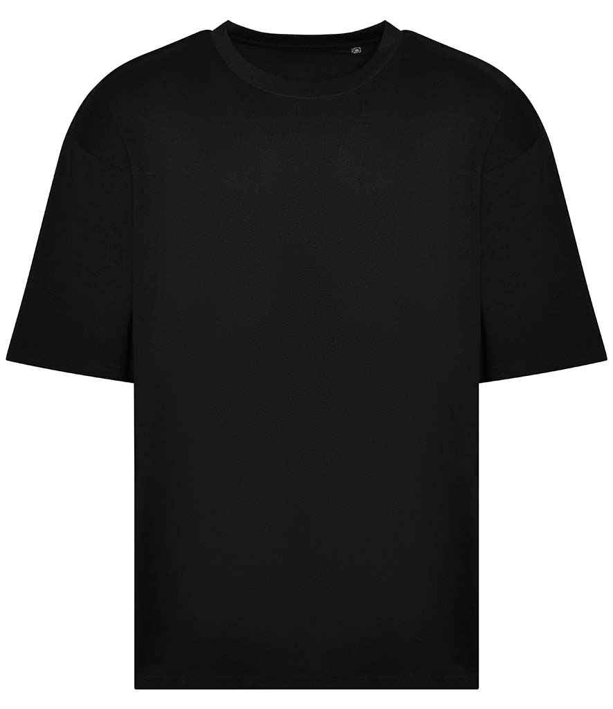Just Ts AWDis Unisex Oversize 100 T-Shirt Deep Black