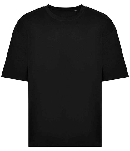 Just Ts AWDis Unisex Oversize 100 T-Shirt Deep Black