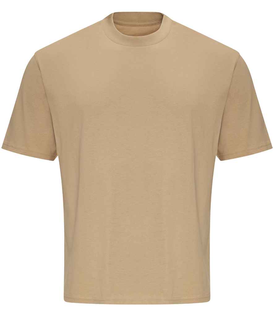 Just Ts AWDis Unisex Oversize 100 T-Shirt Desert Sand