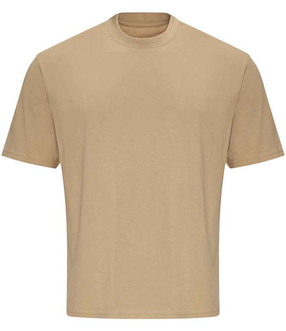 Just Ts AWDis Unisex Oversize 100 T-Shirt Desert Sand