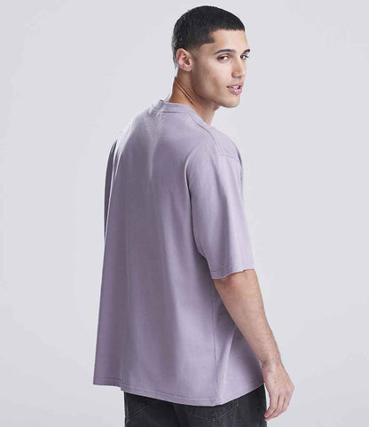 Just Ts AWDis Unisex Oversize 100 T-Shirt Dusty Lilac