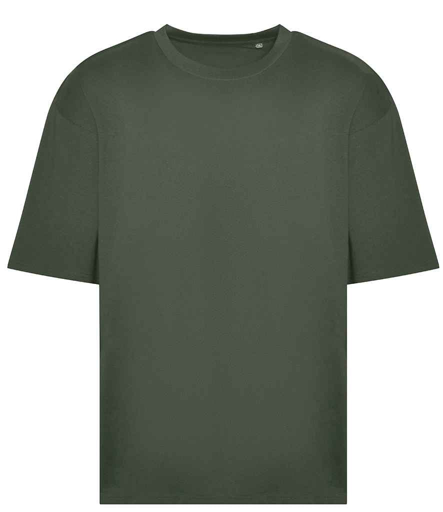 Just Ts AWDis Unisex Oversize 100 T-Shirt Earthy Green