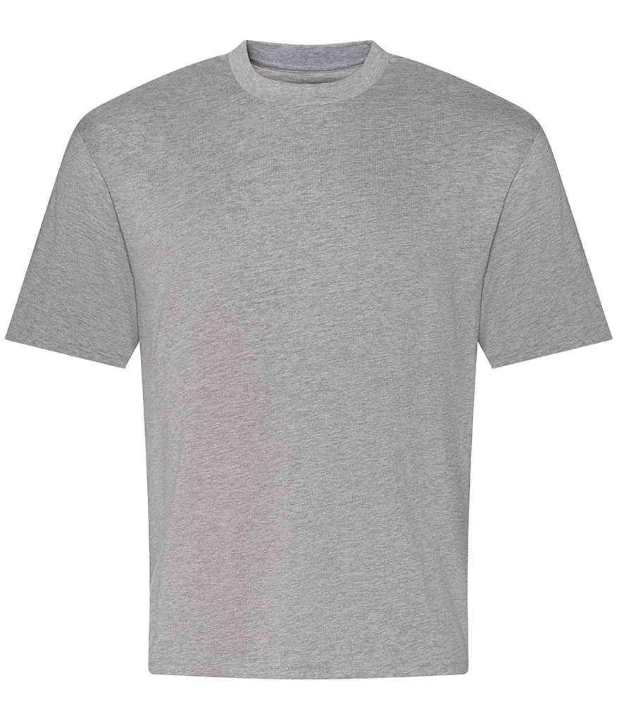 Just Ts AWDis Unisex Oversize 100 T-Shirt Heather Grey