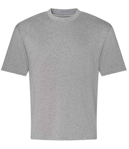 Just Ts AWDis Unisex Oversize 100 T-Shirt Heather Grey