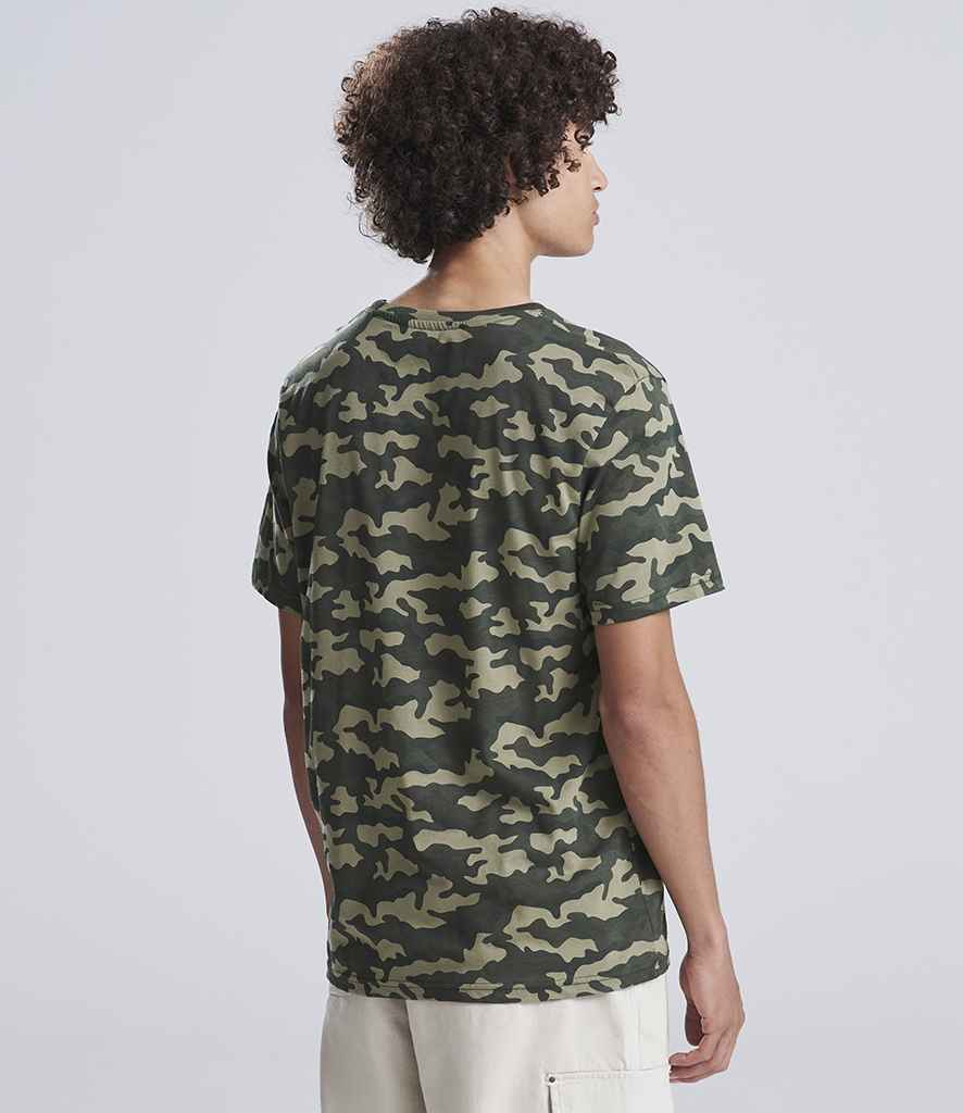 Just Ts AWDis Camo T-Shirt Green Camo
