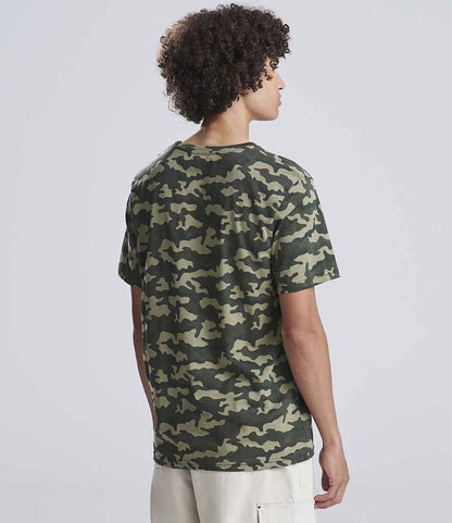 Just Ts AWDis Camo T-Shirt Green Camo