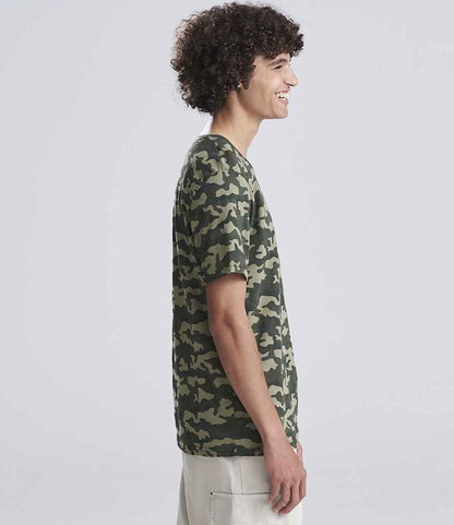 Just Ts AWDis Camo T-Shirt Green Camo