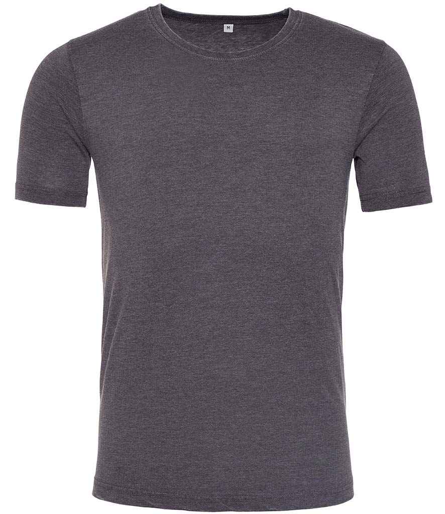 Just Ts AWDis Washed T-Shirt Washed Charcoal
