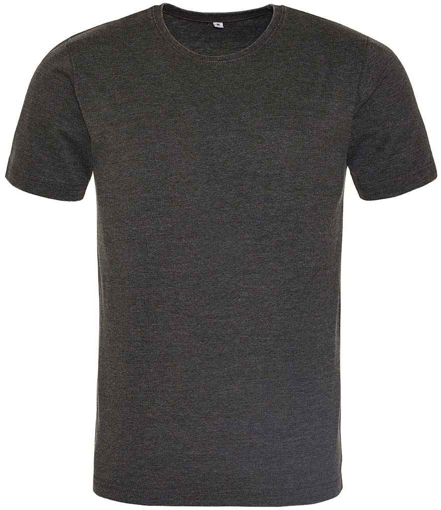 AWDis Washed T-Shirt in Washed Jet Black