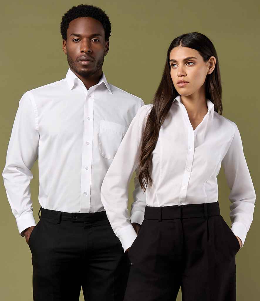 Kustom Kit Long Sleeve Classic Fit Business Shirt - model image