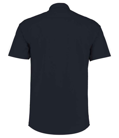 Kustom Kit Short Sleeve Tailored Poplin Shirt