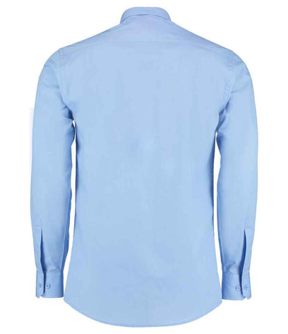 Kustom Kit Long Sleeve Tailored Poplin Shirt