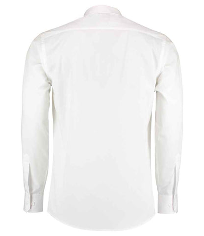 Kustom Kit Long Sleeve Tailored Poplin Shirt