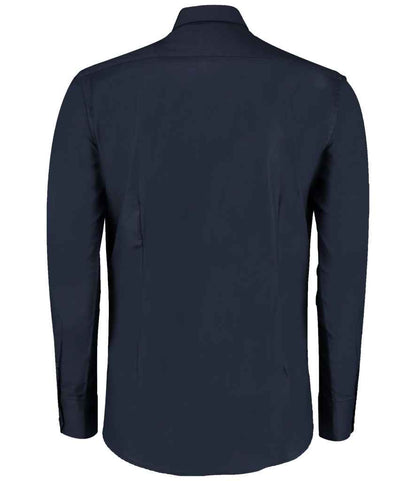 Kustom Kit Long Sleeve Slim Fit Workwear Oxford Shirt