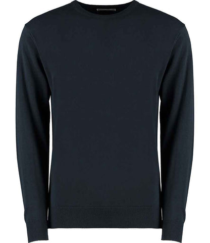 Kustom Kit Arundel Crew Neck Sweater in Navy