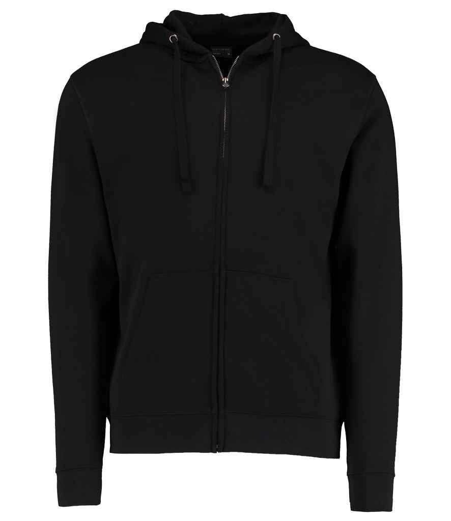 Kustom Kit Klassic Zip Hooded Sweatshirt in Black