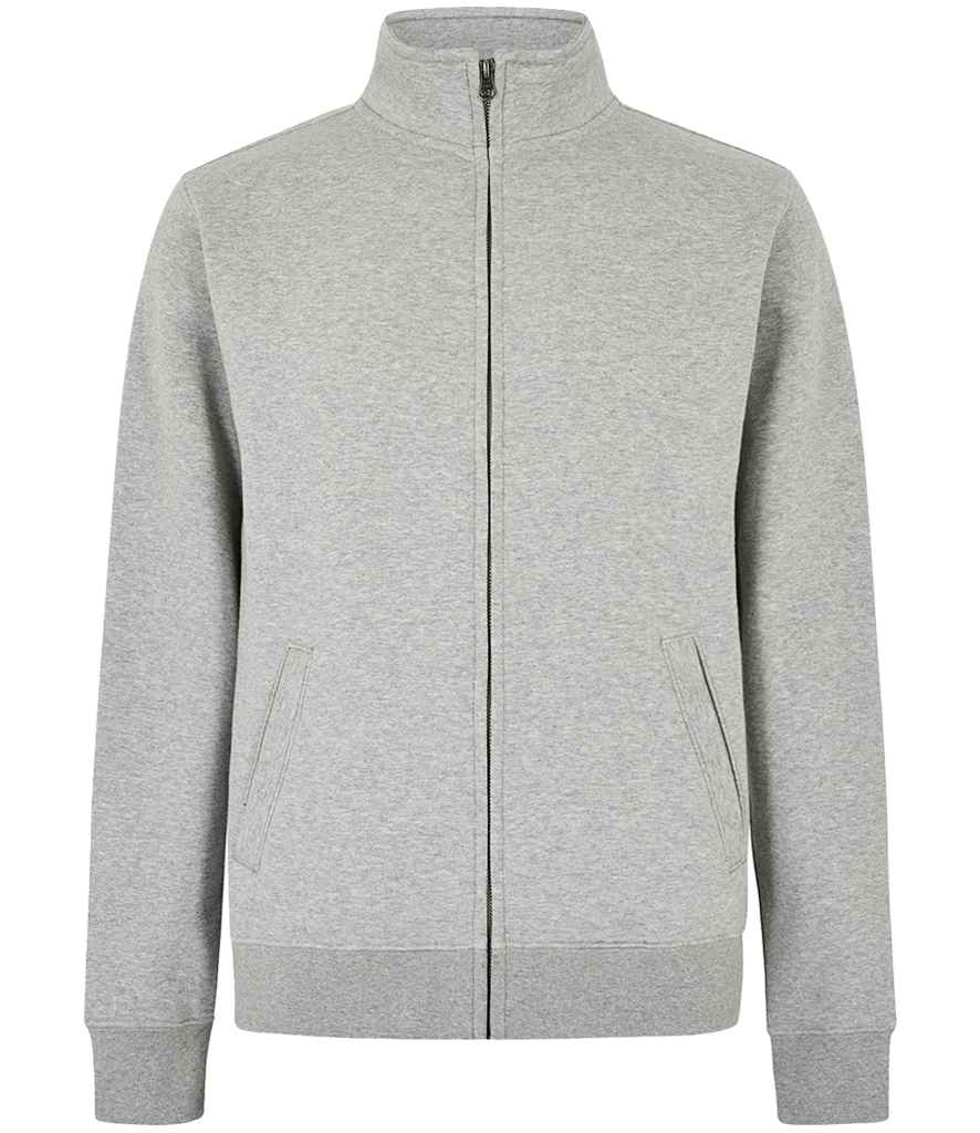 Kustom Kit Sweat Jacket in Heather Grey