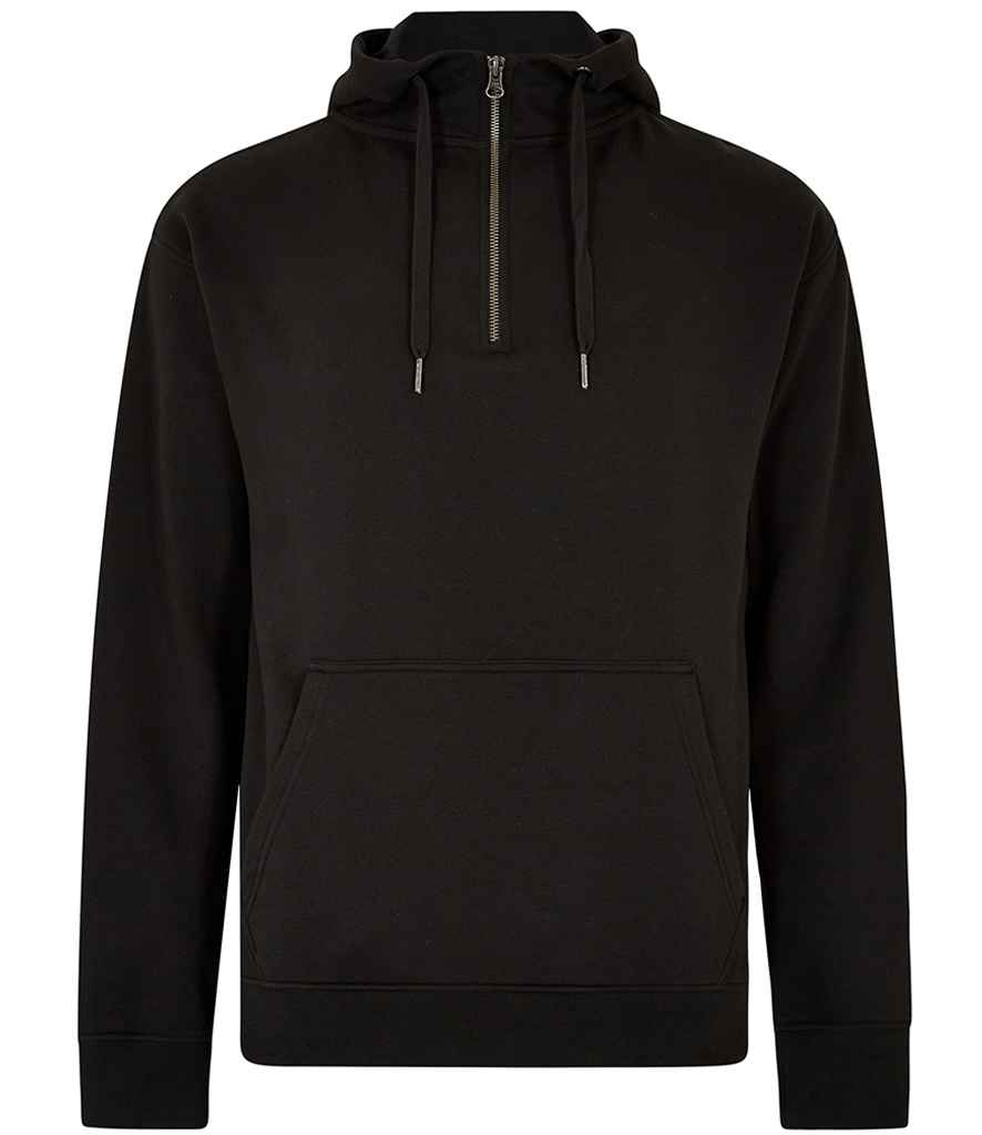 Kustom Kit 1/4 Zip Hoodie in Black