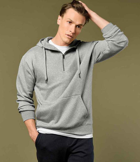 Kustom Kit 1/4 Zip Hoodie - Heather Grey