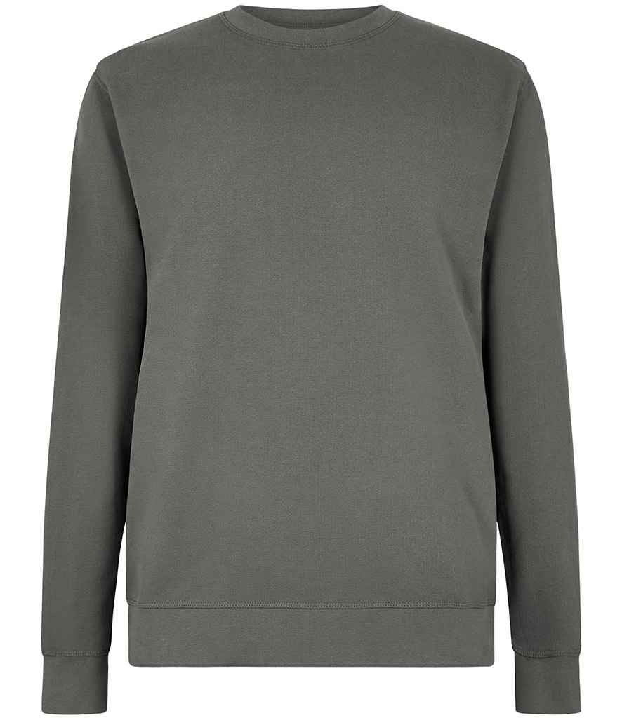 Kustom Kit Regular Fit Piqué Sweatshirt in Dark Grey