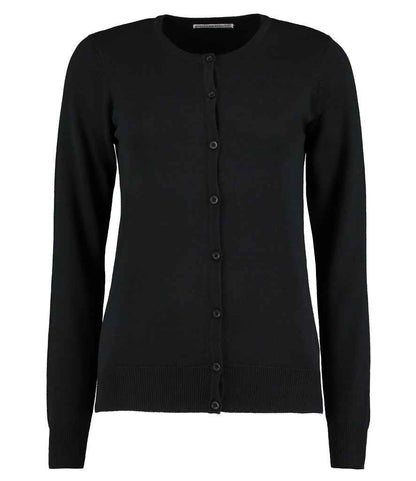 Kustom Kit Ladies Arundel Round Neck Cardigan in Black